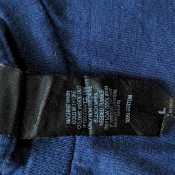 Hanes Size Large Navy-Blue Dilly Dilly Bud Light Graphic Tee Shirt - Picture 2 of 6